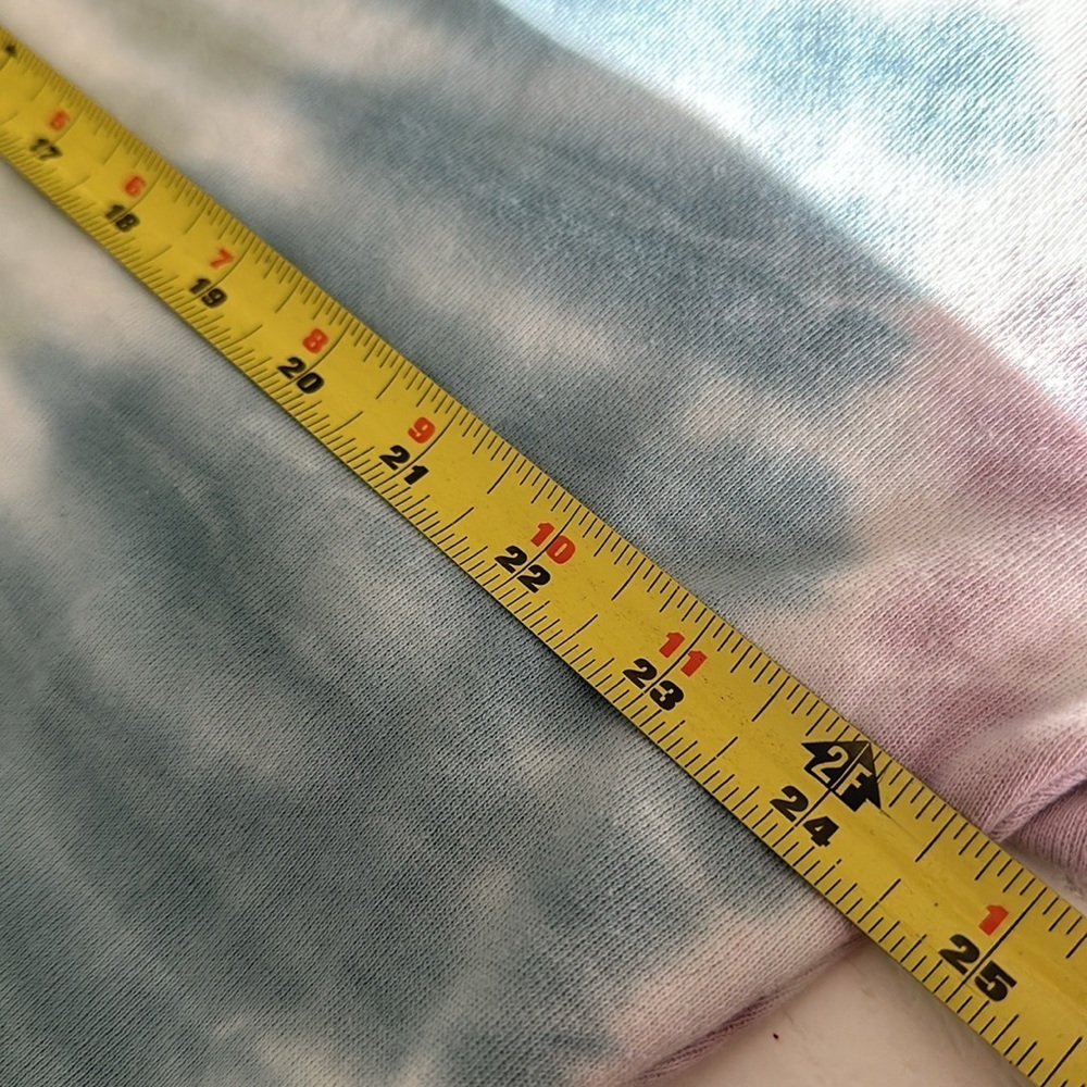 Dex med tie-dye, psychedelic sweatshirt crop top - Picture 6 of 9